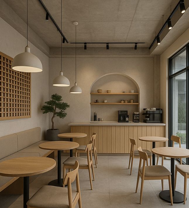 Interior Toko dan Kafe RuangRupa Creative